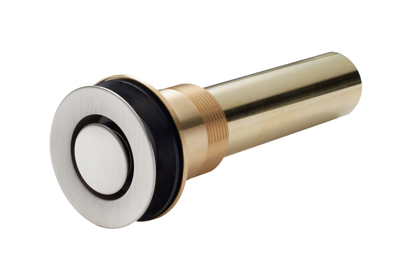 California Faucets Desagüe ZeroDrain Estilo Pop-Down con Brida de 2-1/4" de Diámetro - Níquel Satinado