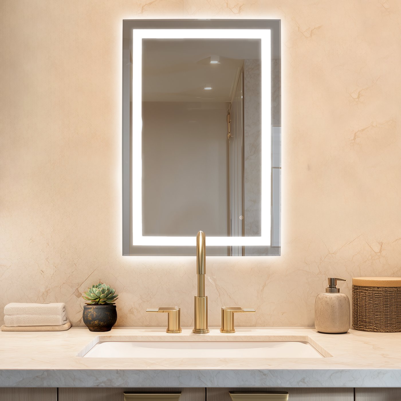 Espejo LED Audrey — 91 x 61 cm (36"x24")