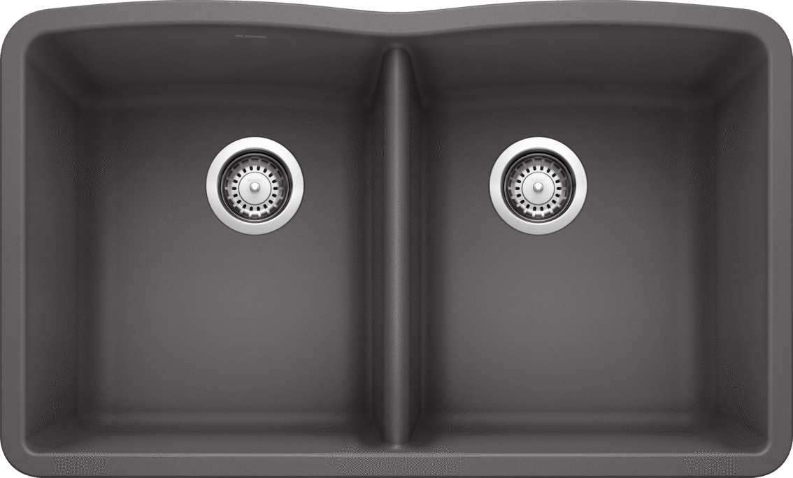 Blanco Diamond Equal Double Bowl — Tarja de Silgranit