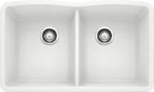 Blanco Diamond Equal Double Bowl — Tarja de Silgranit
