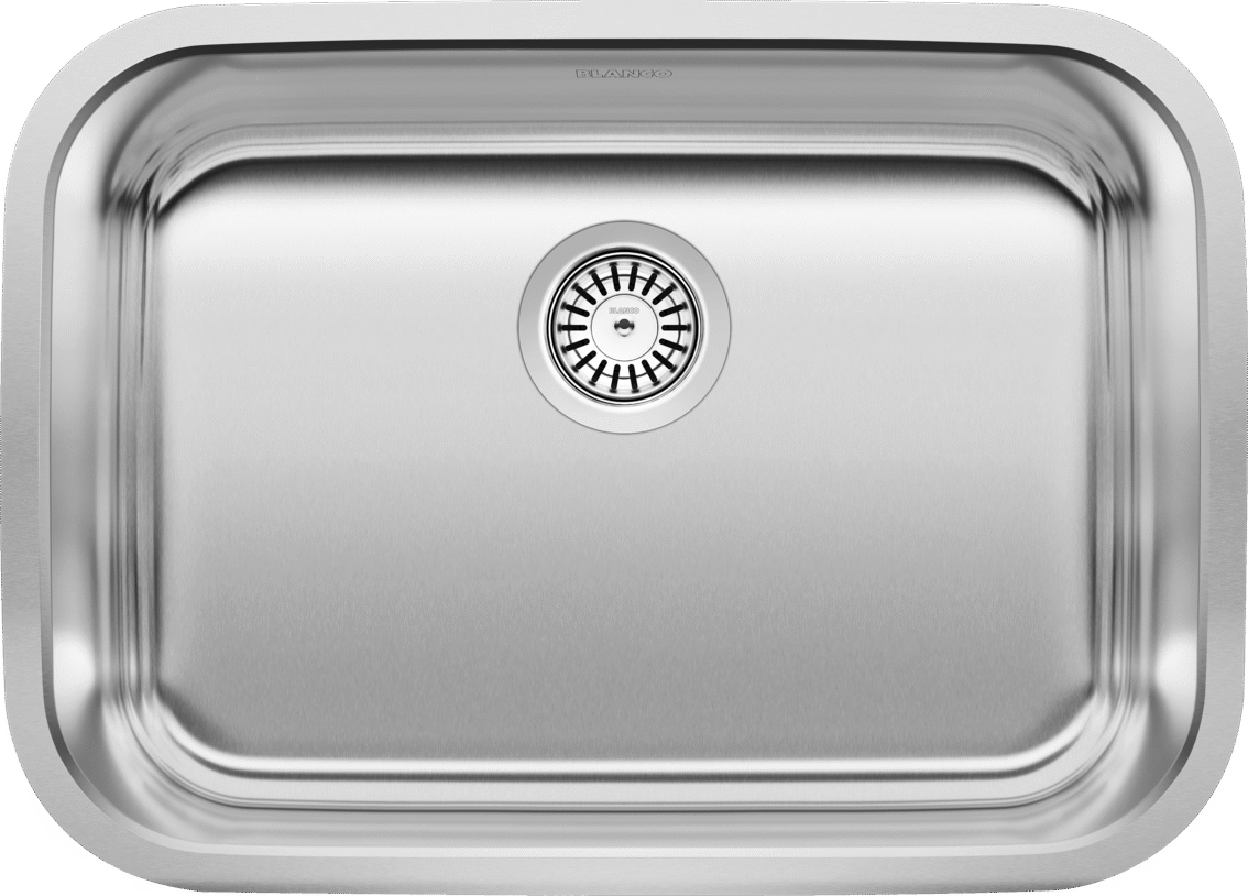 Blanco Stellar Medium Single Bowl — Tarja de Acero Inoxidable — vista 2