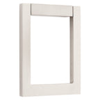 Baldwin Hardware Contemporary Square Aldaba de Puerta 0183 — Níquel satinado Lifetime