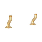 Rohl Georgian Era Uniones de Cubierta para Mezcladora Tipo Puente - Oro Inglés Satinado
