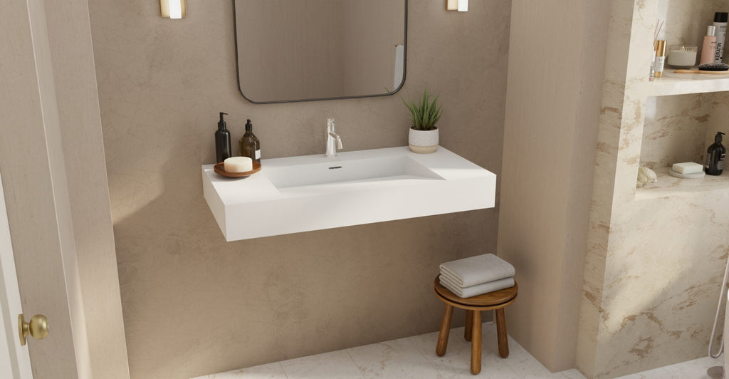 Badeloft Lavabo de Pared Tipo Rampa WT-04-G