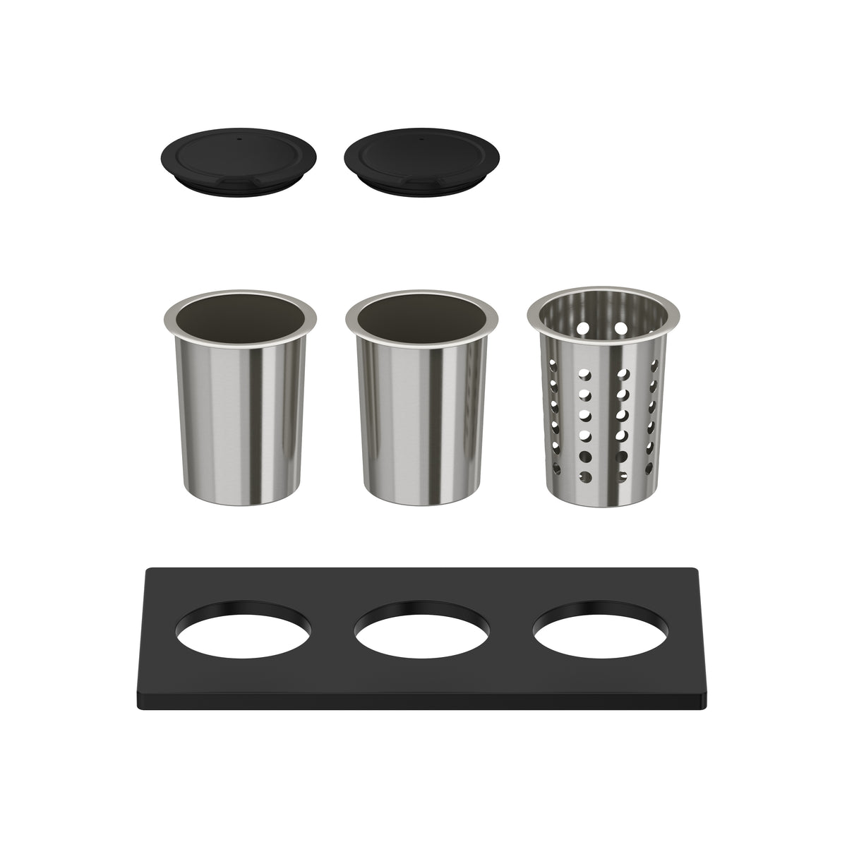 Rohl Tabla de Accesorios con Recipientes para Tarjas Workstation - Sin Acabado
