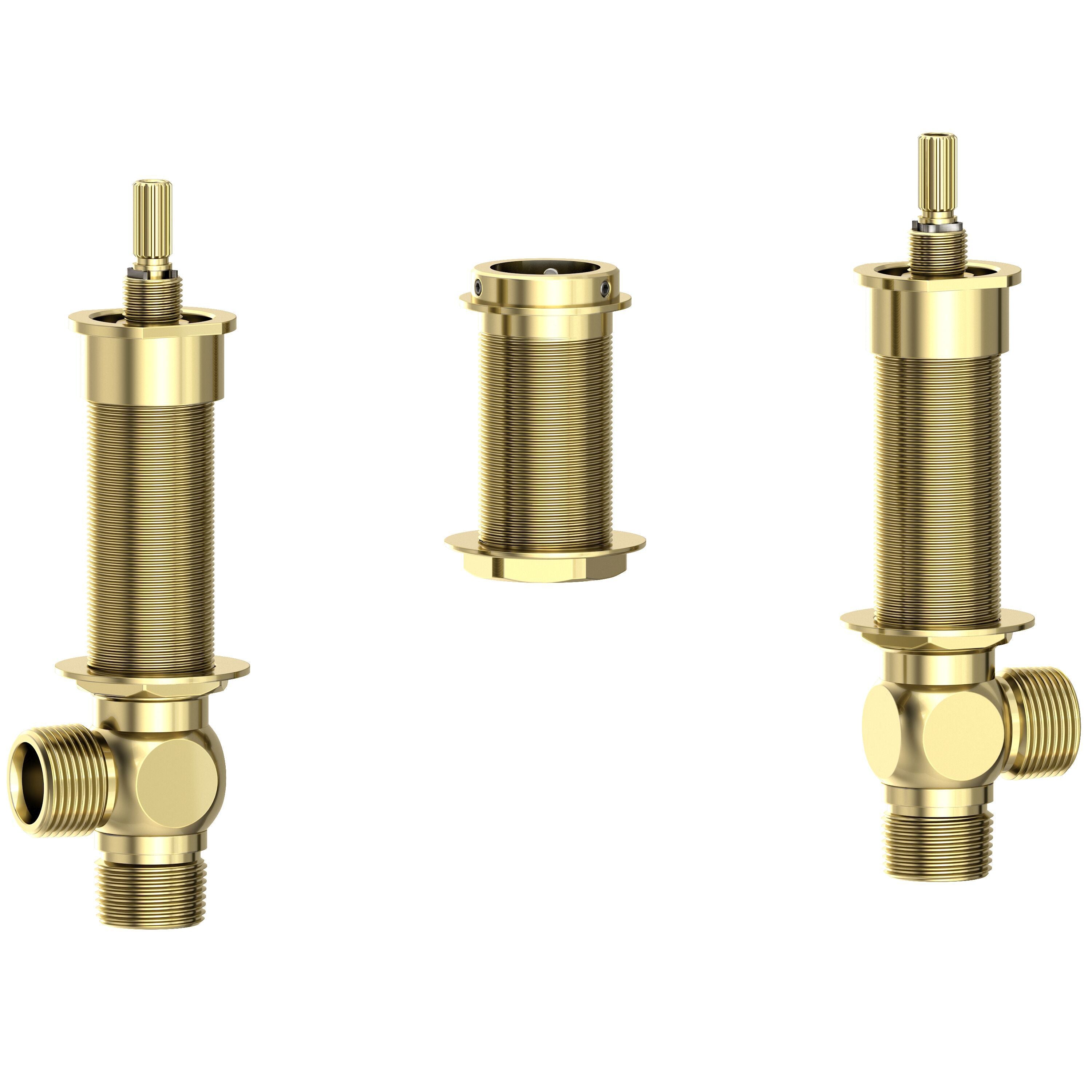 Newport Brass 1-697 — Válvula de Obra de 3/4" con Vástago de 20 Puntos y Conexión Rápida