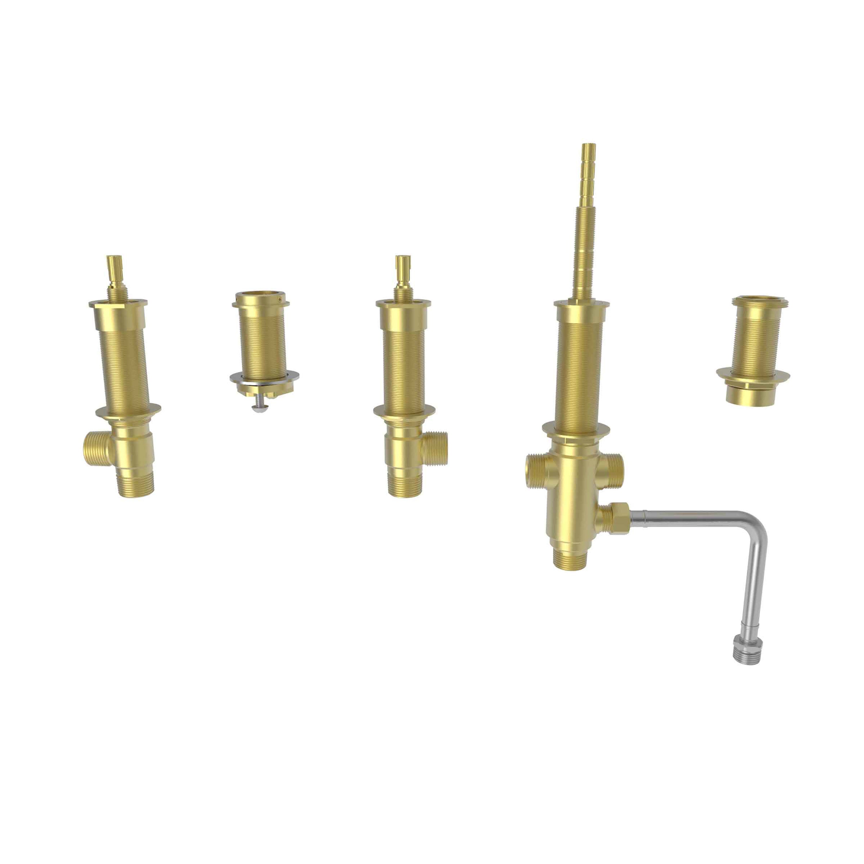 Newport Brass 1-698 — Válvula de Obra de 3/4" con Vástago de 20 Puntos y Conexión Rápida