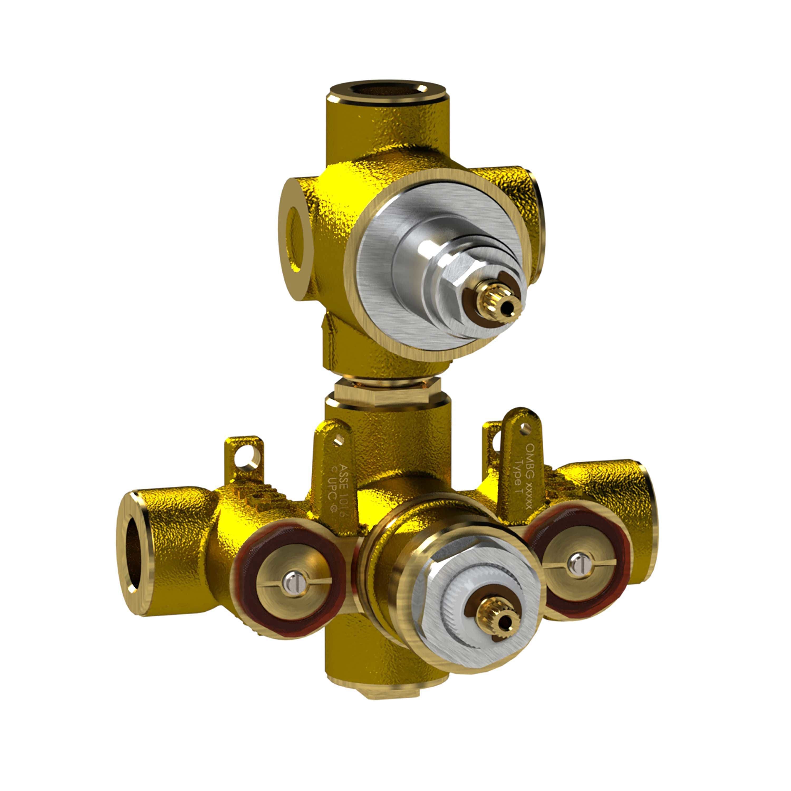 Newport Brass 1-745 — Válvula Termostática de Obra Luxtherm de 1/2" (2 Port Shared)