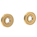 Newport Brass Alexandria 1020-2400 — Anillos Decorativos y Herrajes para Barra de Seguridad — Latón sin Laca (Living)