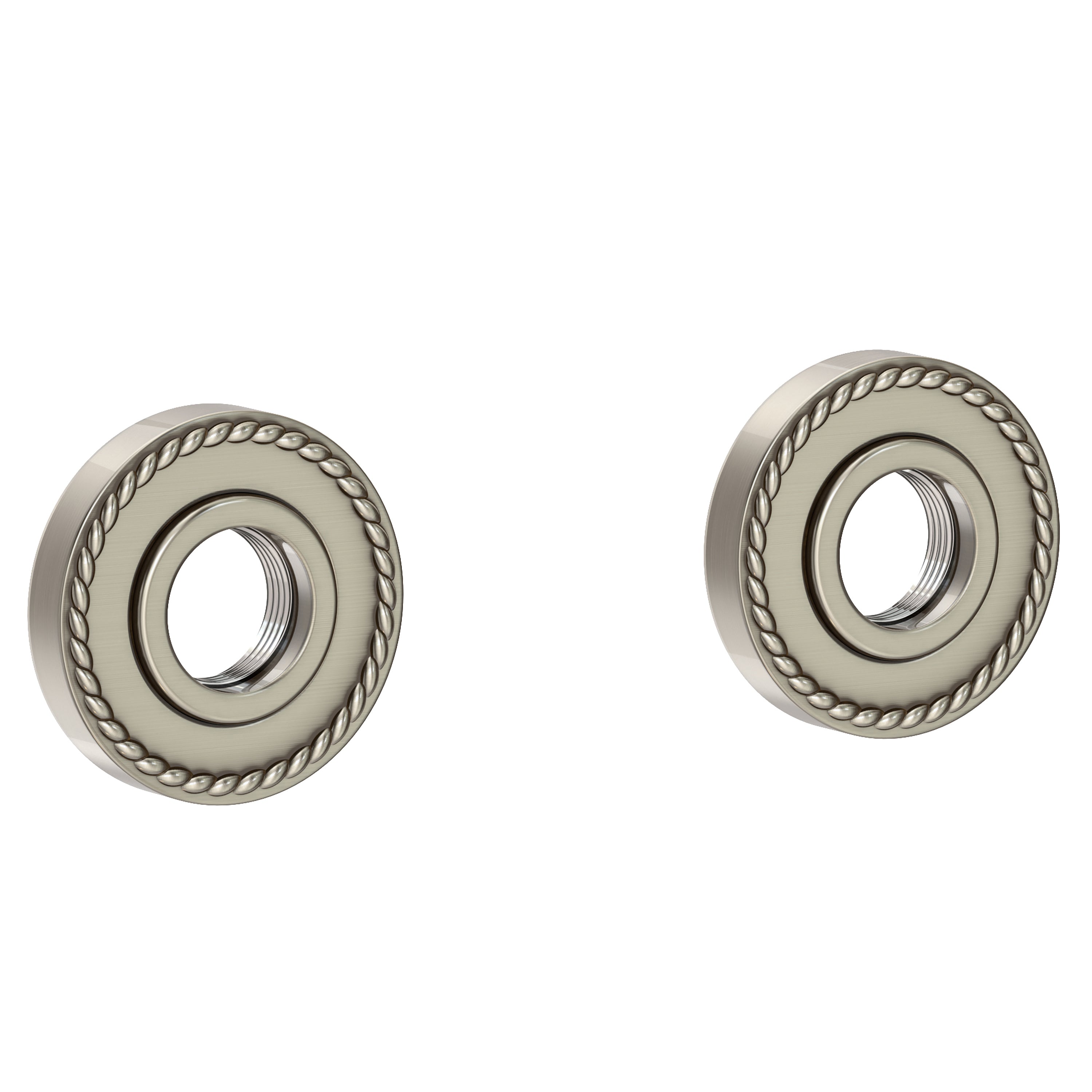 Newport Brass Alexandria 1020-2400 — Anillos Decorativos y Herrajes para Barra de Seguridad — Níquel Antiguo