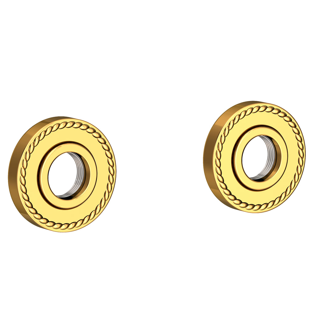 Newport Brass Alexandria 1020-2400 — Anillos Decorativos y Herrajes para Barra de Seguridad — Oro Pulido (PVD)