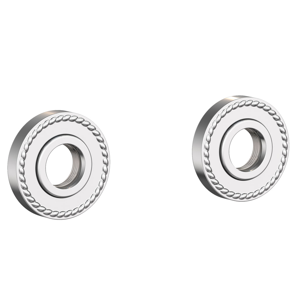 Newport Brass Alexandria 1020-2400 — Anillos Decorativos y Herrajes para Barra de Seguridad — Cromo Pulido