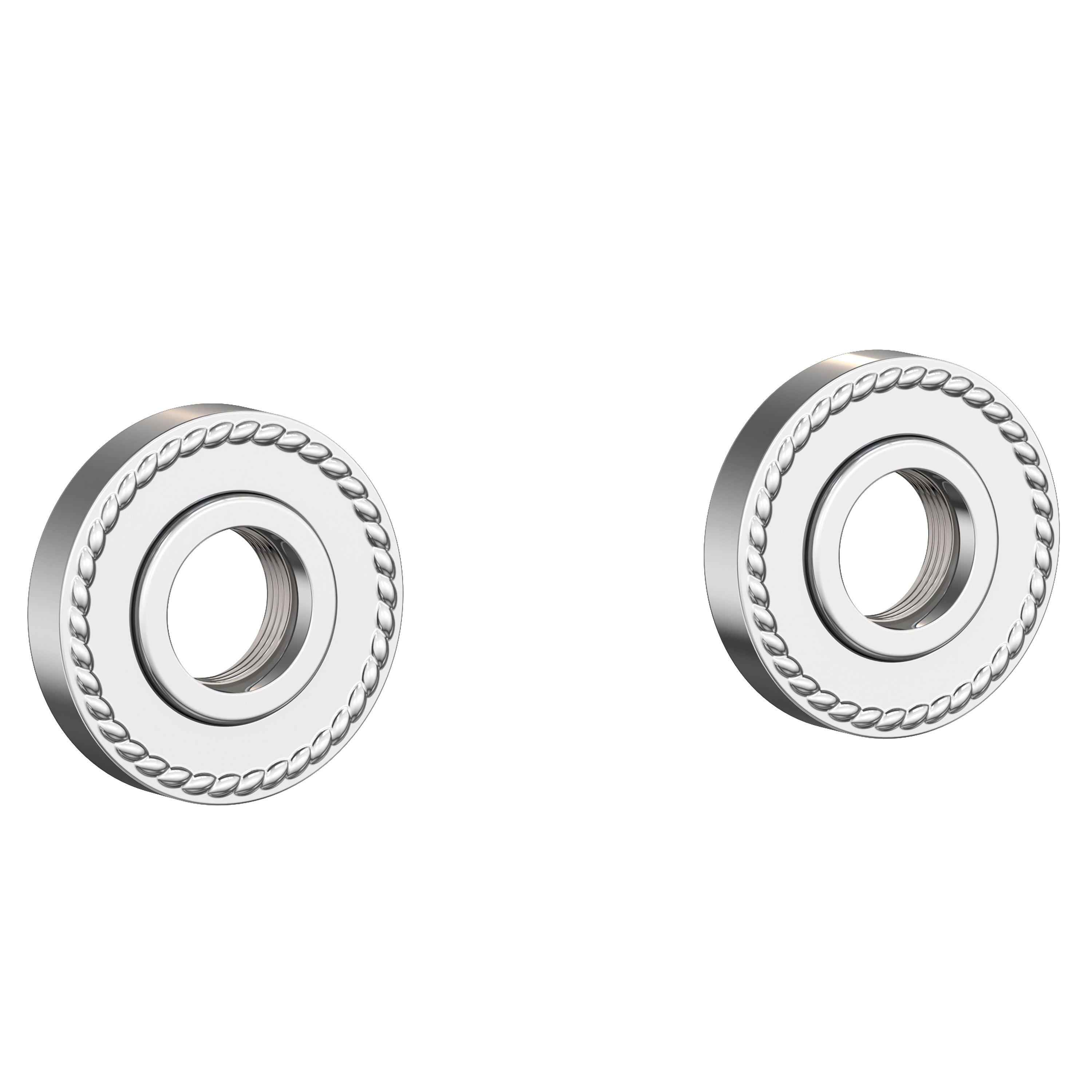 Newport Brass Alexandria 1020-2400 — Anillos Decorativos y Herrajes para Barra de Seguridad — Cromo Pulido