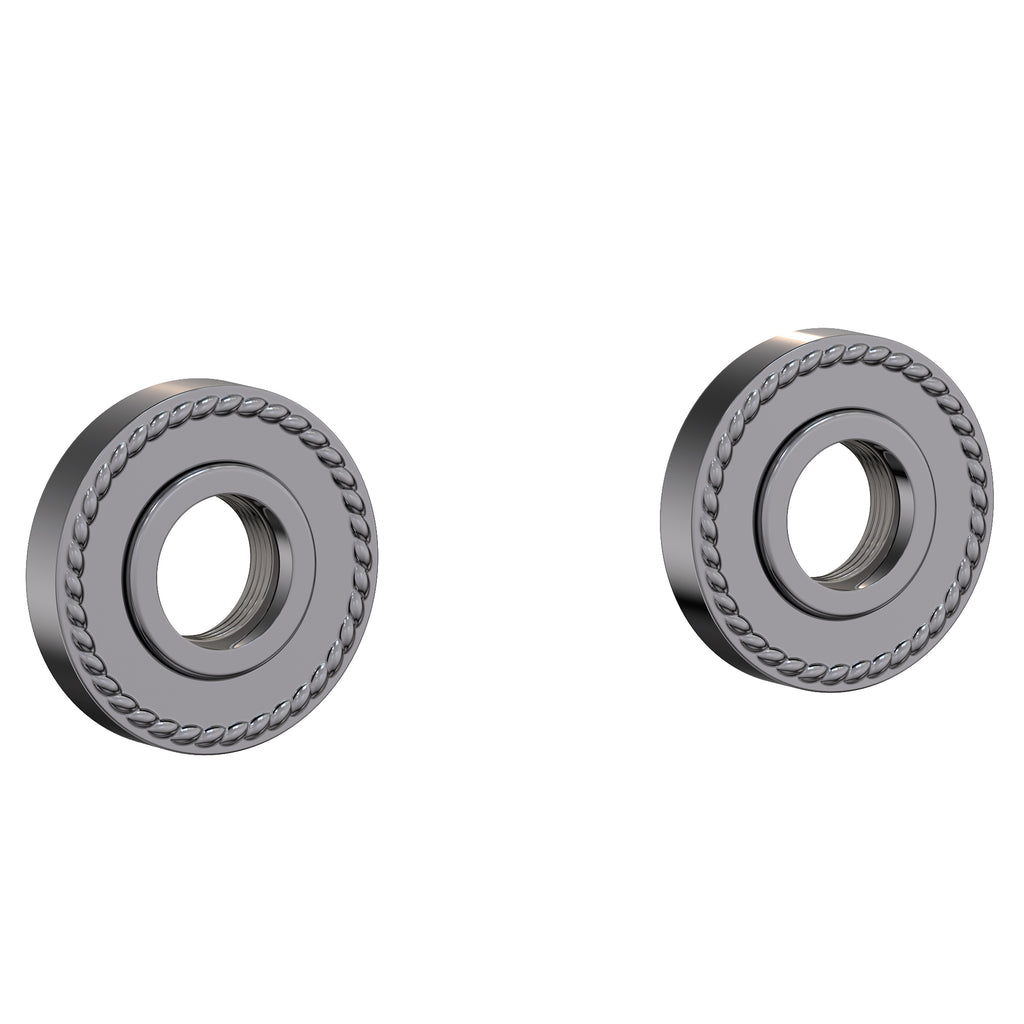 Newport Brass Alexandria 1020-2400 — Anillos Decorativos y Herrajes para Barra de Seguridad — Cromo Medianoche