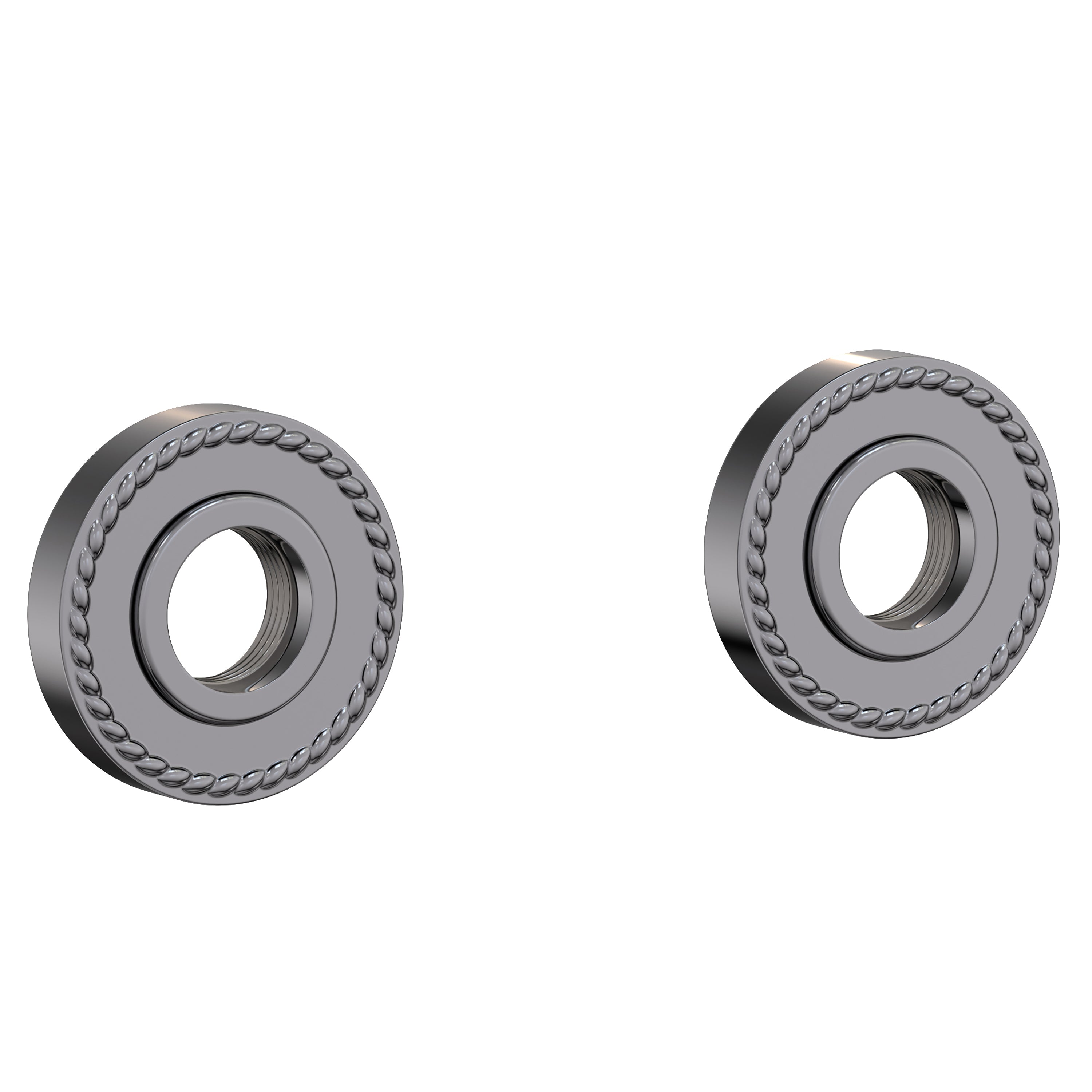 Newport Brass Alexandria 1020-2400 — Anillos Decorativos y Herrajes para Barra de Seguridad — Cromo Medianoche