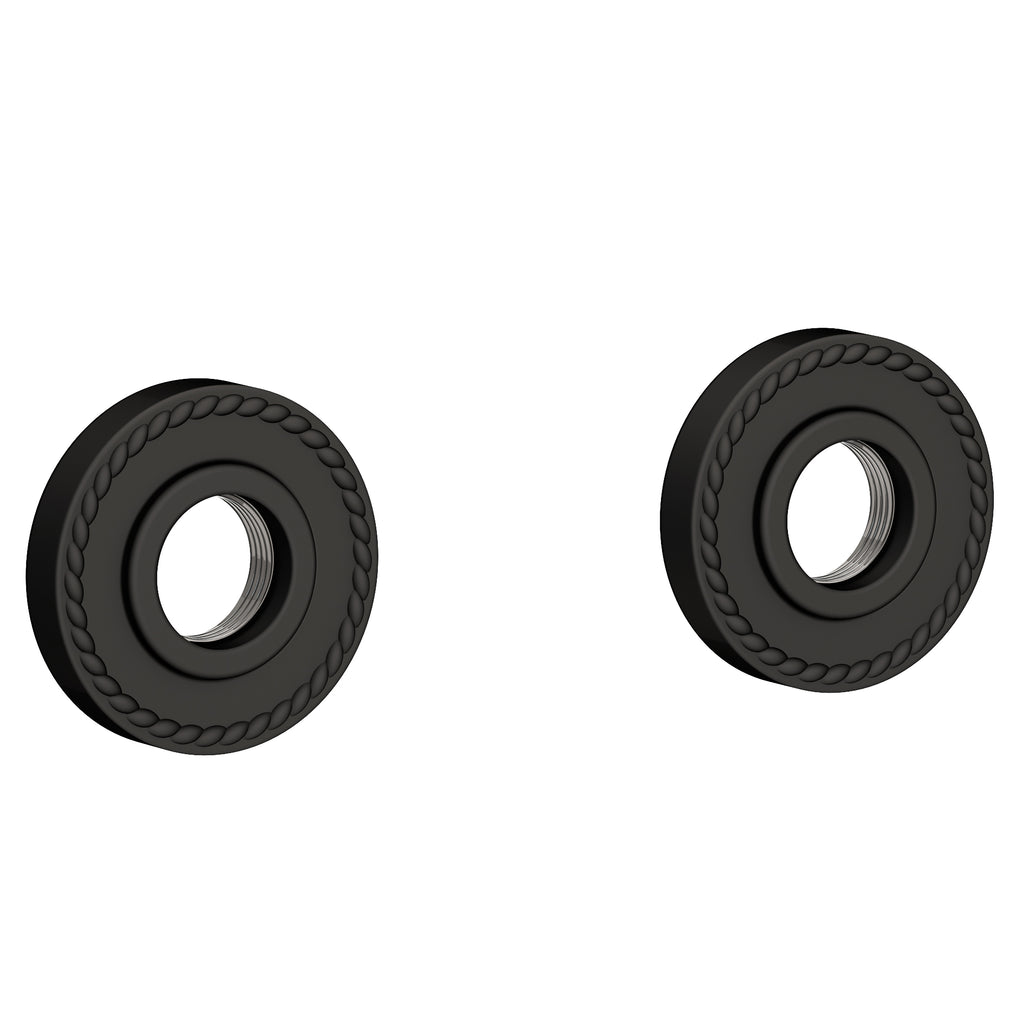 Newport Brass Alexandria 1020-2400 — Anillos Decorativos y Herrajes para Barra de Seguridad — Negro Mate