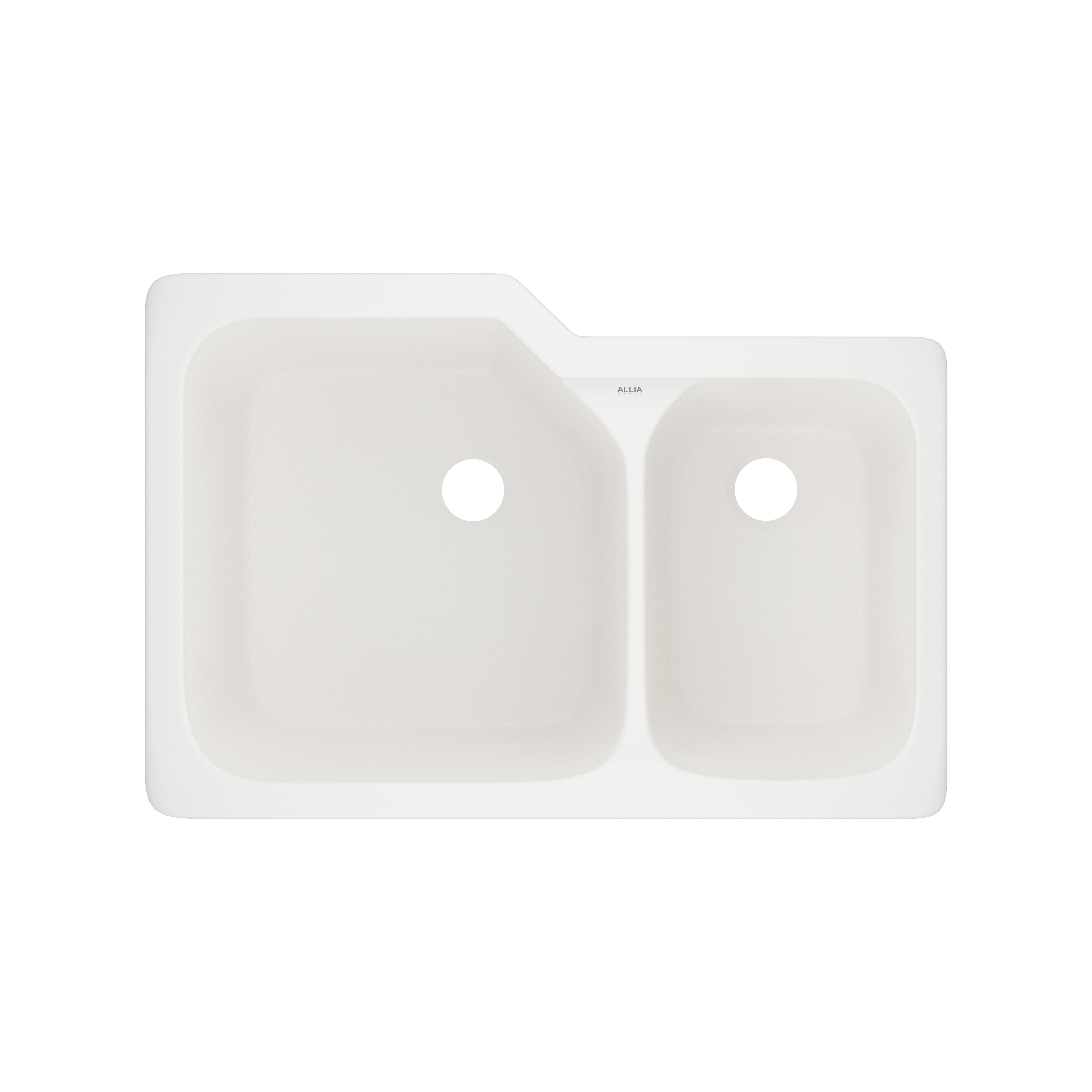 Rohl Allia Tarja Doble Bajocubierta de Fireclay 33" - Pergame
