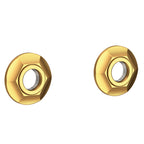 Newport Brass Metropole 1200-2400 — Anillos Decorativos y Herrajes para Barra de Seguridad — Oro Satinado (PVD)