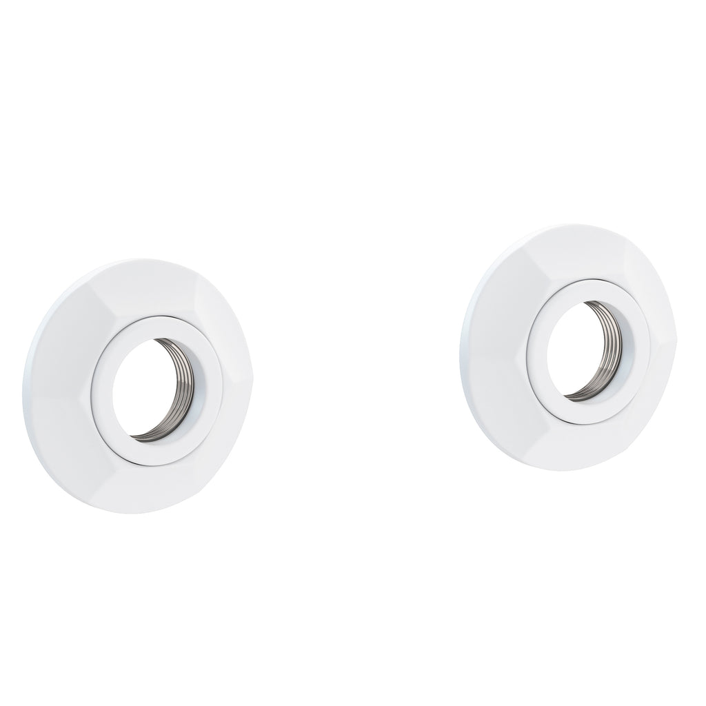 Newport Brass Metropole 1200-2400 — Anillos Decorativos y Herrajes para Barra de Seguridad — Blanco Mate