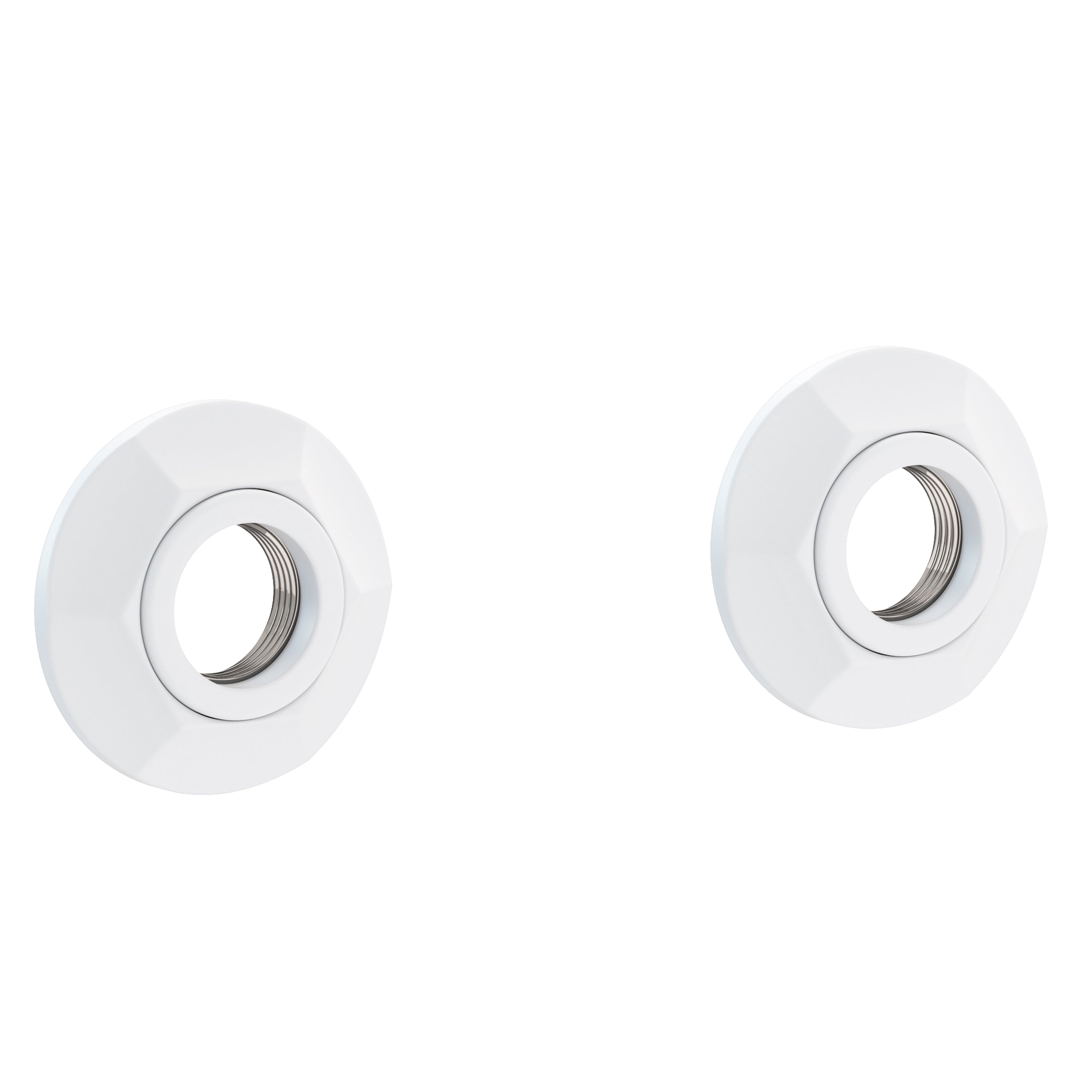 Newport Brass Metropole 1200-2400 — Anillos Decorativos y Herrajes para Barra de Seguridad — Blanco Mate
