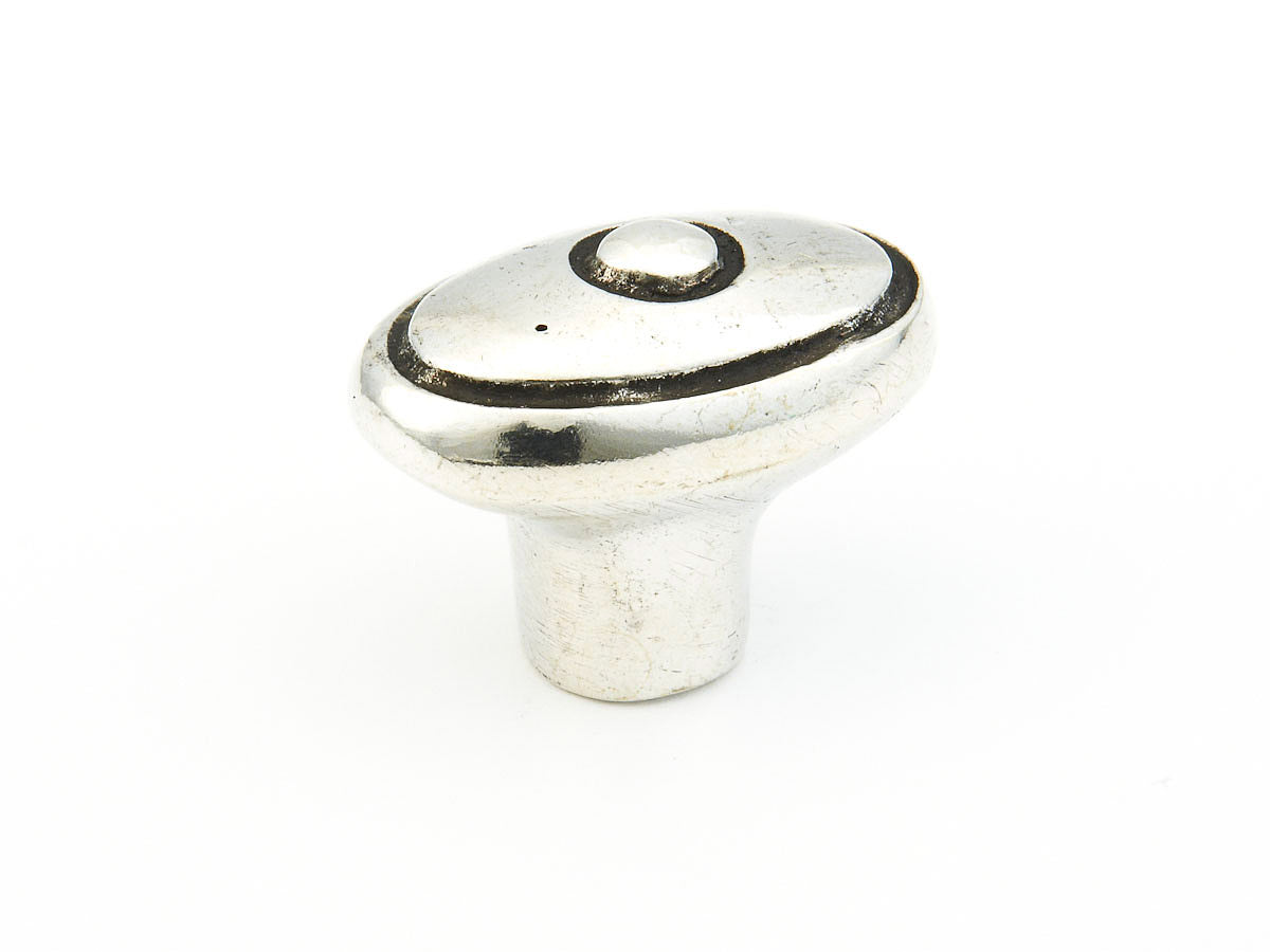 Schaub Perilla Perla Call Ovalada, 1-3/4" diám. — Britannium Natural