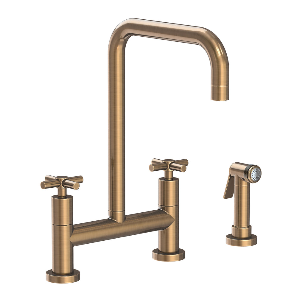 Newport Brass East Linear 1400-5412 — vista de producto — Latón Antiguo