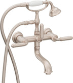 California Faucets Balboa Tradicional Llenador de Tina de Montaje en Pared - Níquel Satinado