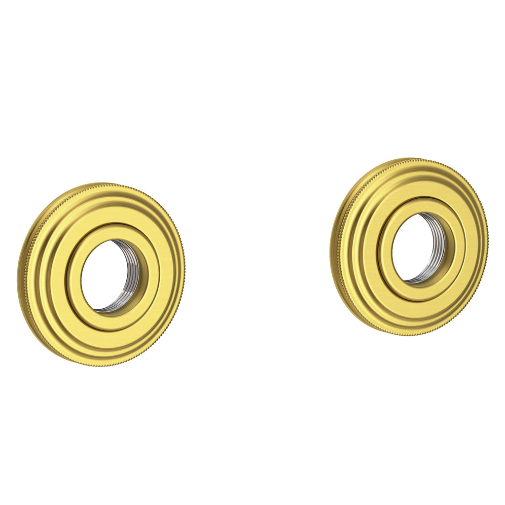 Newport Brass Miro 1600-2400 — Anillos Decorativos y Herrajes para Barra de Seguridad — Latón Satinado (PVD)