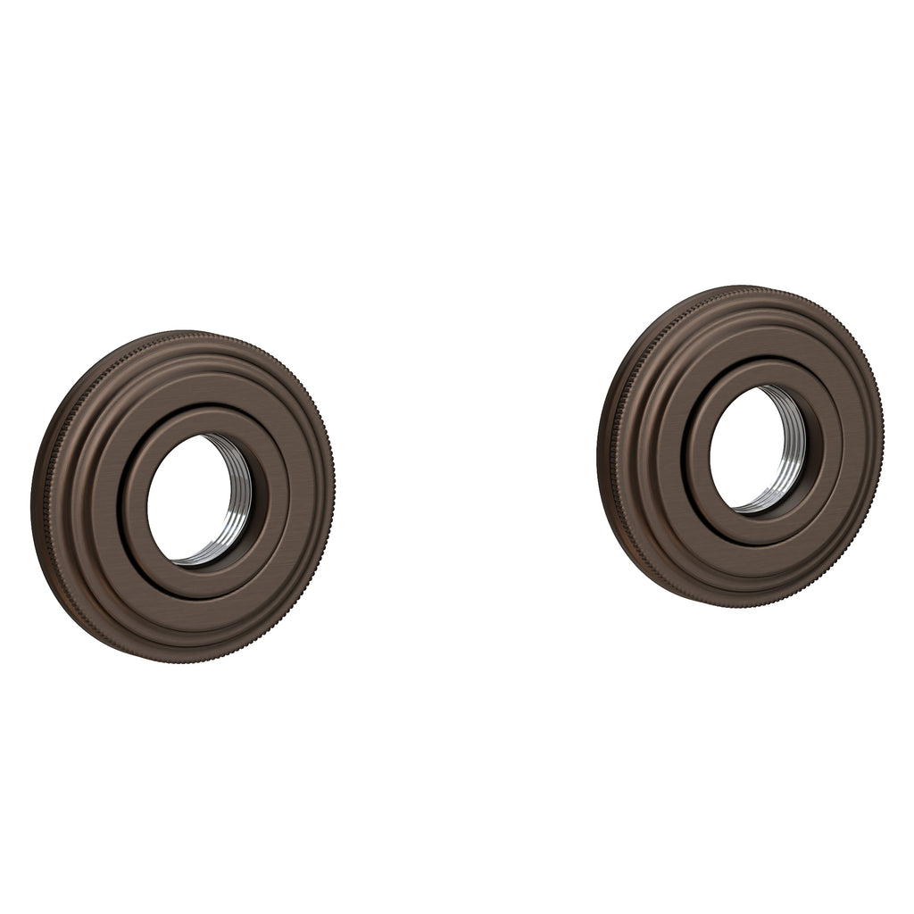 Newport Brass Miro 1600-2400 — Anillos Decorativos y Herrajes para Barra de Seguridad — Bronce Inglés