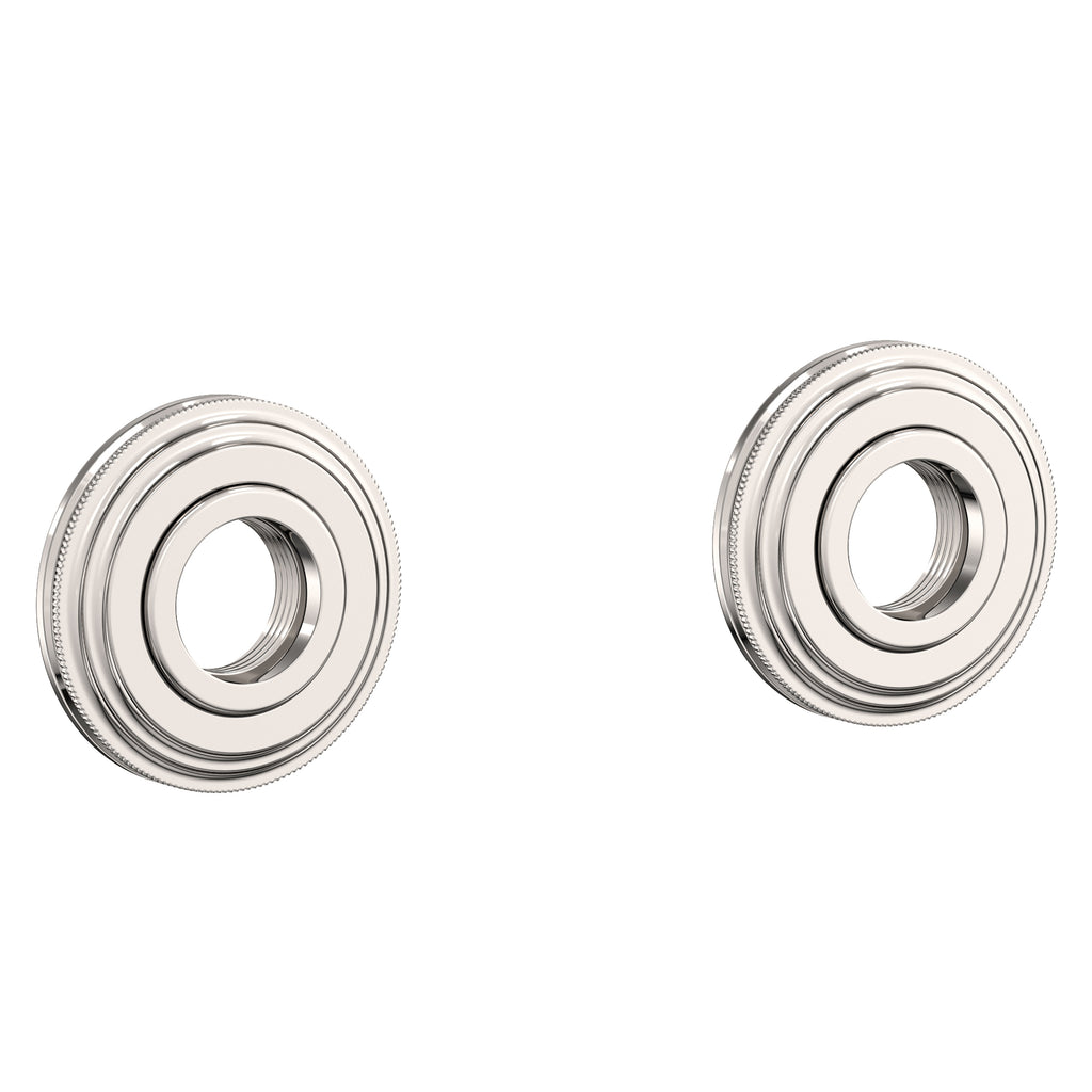 Newport Brass Miro 1600-2400 — Anillos Decorativos y Herrajes para Barra de Seguridad — Níquel Pulido (Natural)