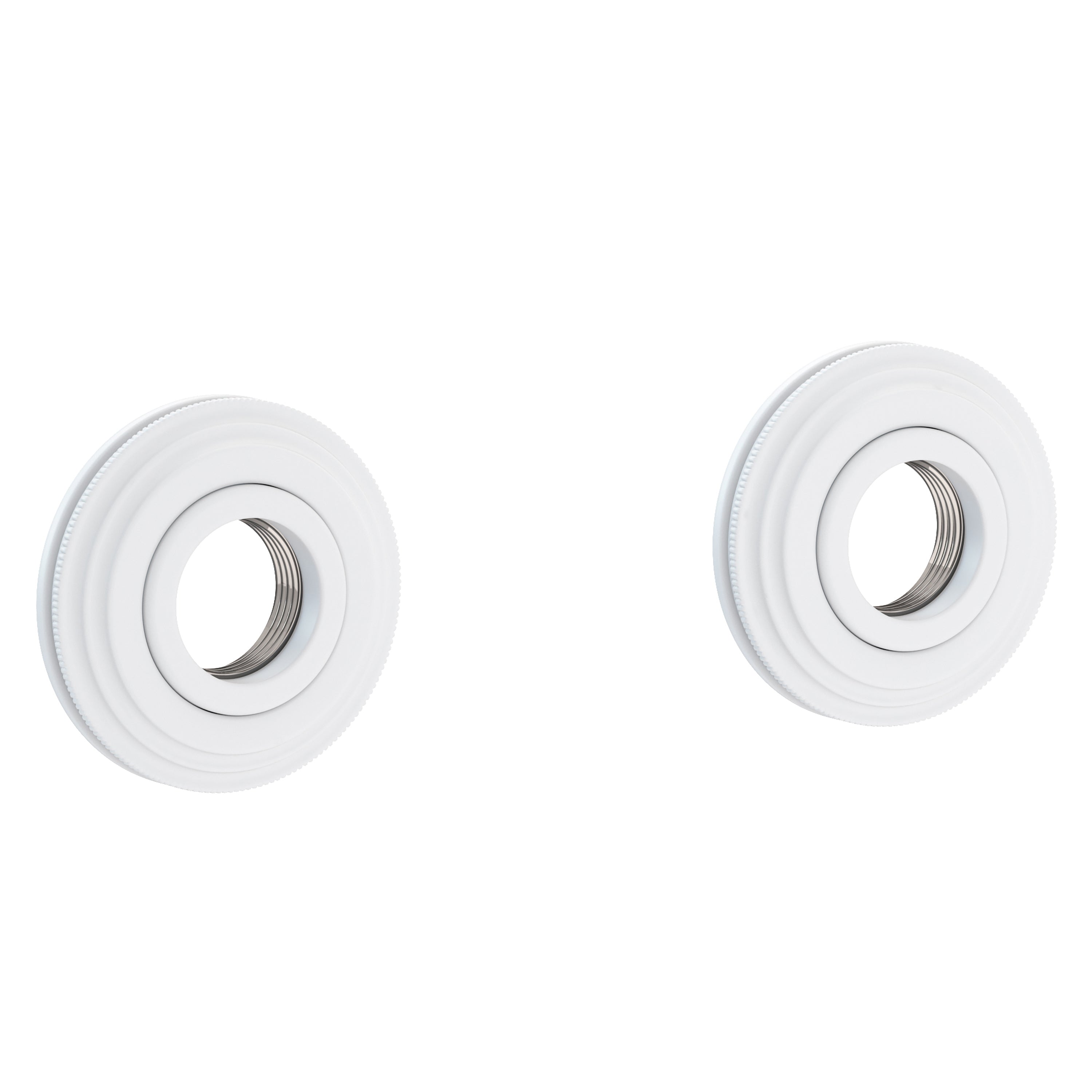 Newport Brass Miro 1600-2400 — Anillos Decorativos y Herrajes para Barra de Seguridad — Blanco Mate