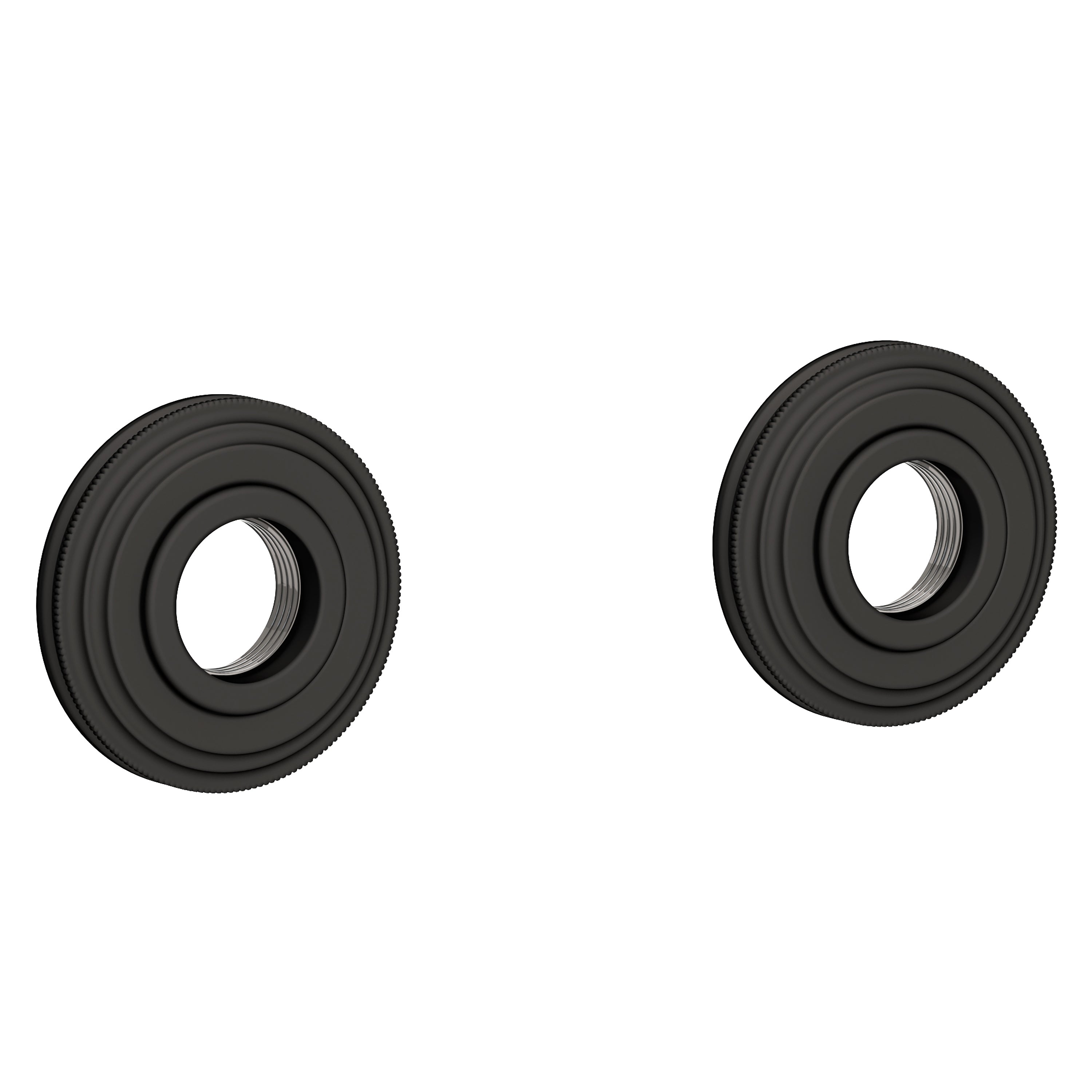 Newport Brass Miro 1600-2400 — Anillos Decorativos y Herrajes para Barra de Seguridad — Negro Mate