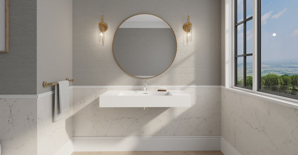Badeloft Lavabo de Pared Tipo Rampa WT-04-G