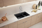 Blanco Liven 1-3/4 Low Divide Dual Mount — Tarja de Silgranit