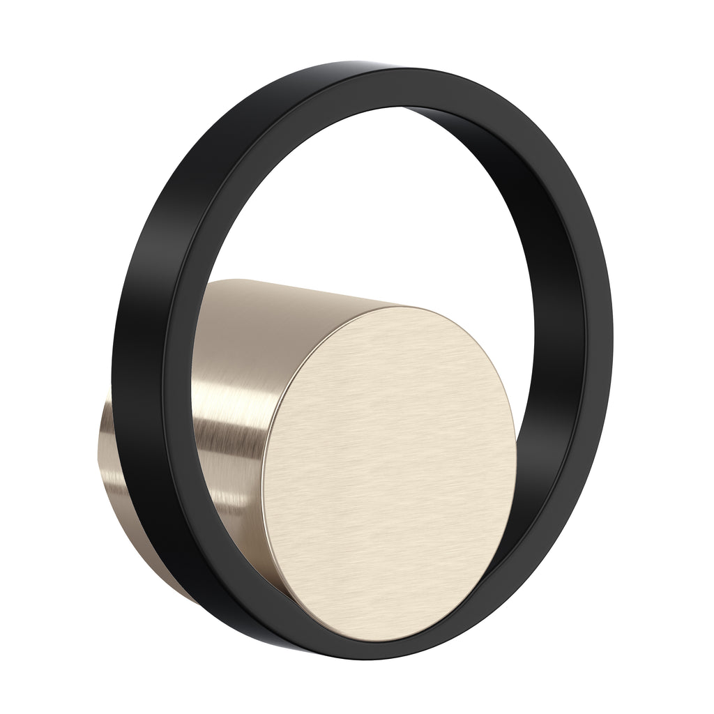 Rohl Eclissi Manija para Mezcladora de Cocina - Níquel Satinado / Negro Mate