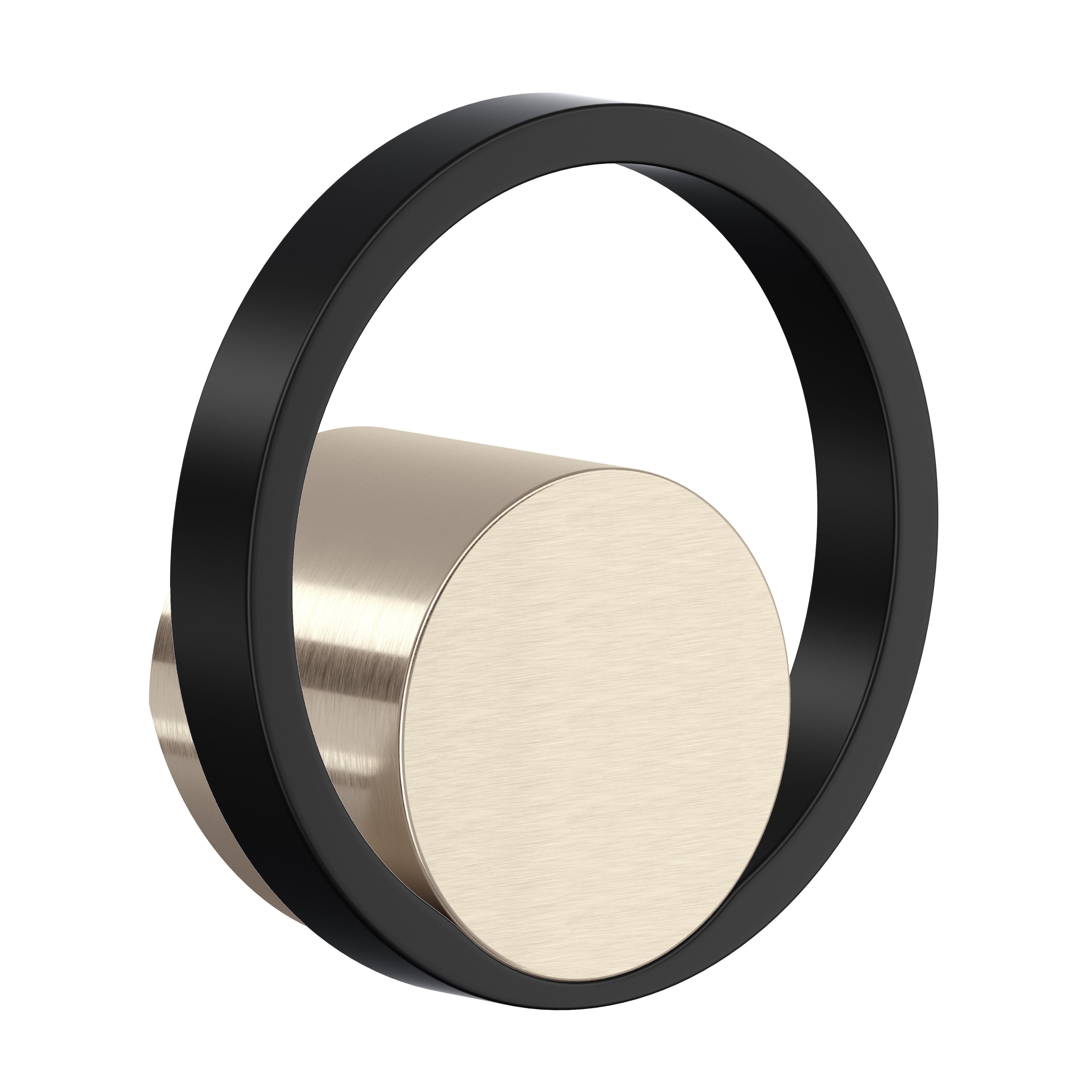 Rohl Eclissi Manija para Mezcladora de Cocina - Níquel Satinado / Negro Mate