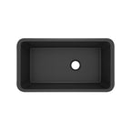 Rohl Allia Tarja Sencilla Bajocubierta de Fireclay 34" - Negro Satinado