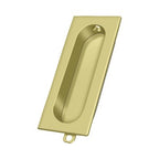 Deltana Jaladera Empotrada Rectangular 3-1/8" — Latón Pulido