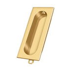 Deltana Jaladera Empotrada Rectangular 3-1/8" — Latón Pulido PVD