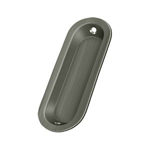 Deltana Jaladera Empotrada Oblonga 3-1/2" — Níquel Antiguo Mate