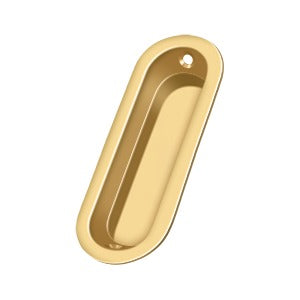 Deltana Jaladera Empotrada Oblonga 3-1/2" — Latón Pulido PVD