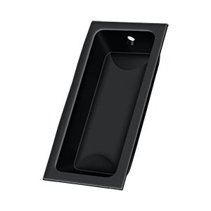 Deltana Jaladera Empotrada Grande 3-5/8" — Negro Mate