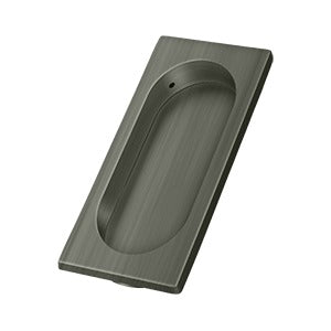 Deltana Jaladera Empotrada Grande 3-7/8" — Níquel Antiguo Mate