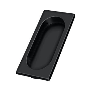 Deltana Jaladera Empotrada Grande 3-7/8" — Negro Mate