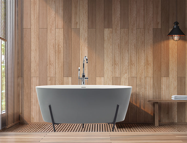 MTI Elena with Cradle bañera independiente de SculptureStone — vista de producto
