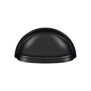 Deltana Jaladera Tipo Concha Ovalada 3-1/2" — Negro Mate