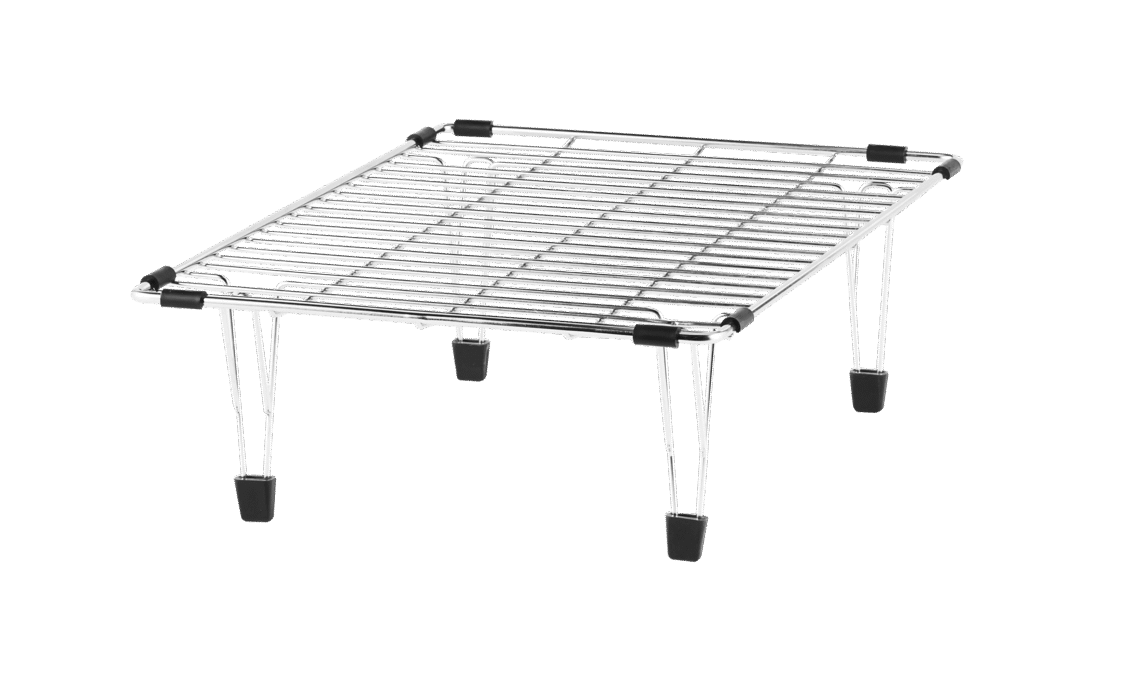 Blanco Rejilla elevada de acero inoxidable — Quatrus