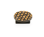 Schaub Perilla Mosaic Large Call Redonda, 2" diám. — Bronce Antiguo