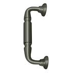 Deltana Jaladera para Puerta con Roseta 8" — Níquel Antiguo Mate