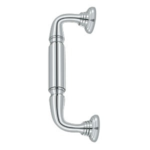 Deltana Jaladera para Puerta con Roseta 8" — Cromo Pulido